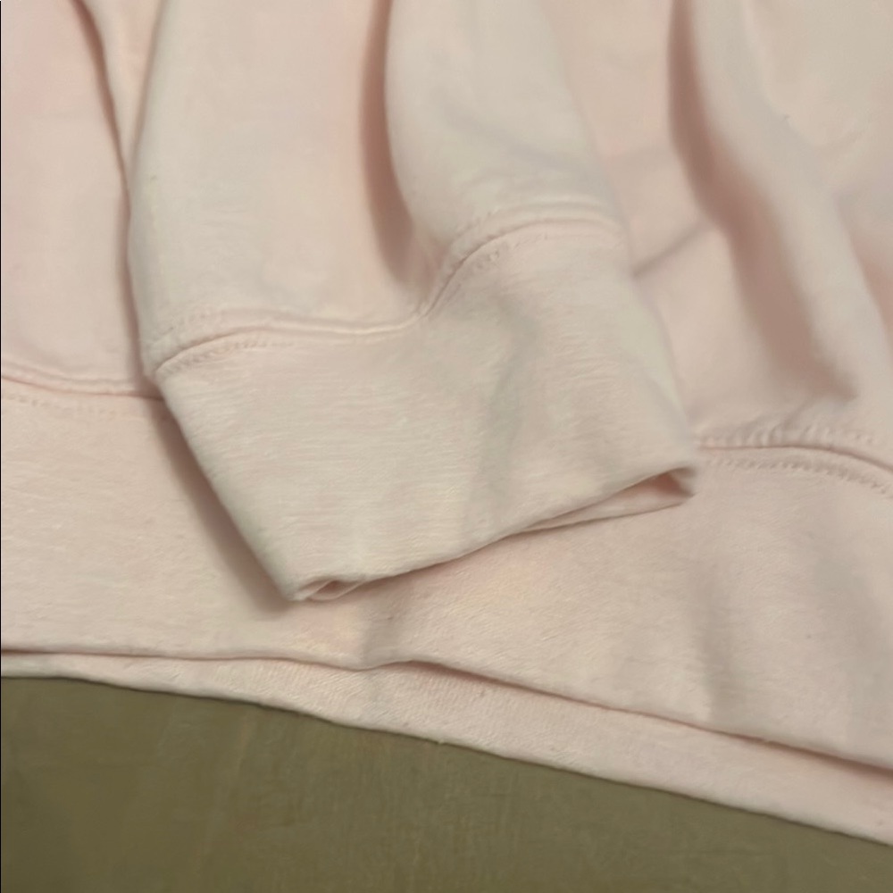 Gildan Pink Crew Neck Sweater with Disney Castle Design - Picture 3 of 5